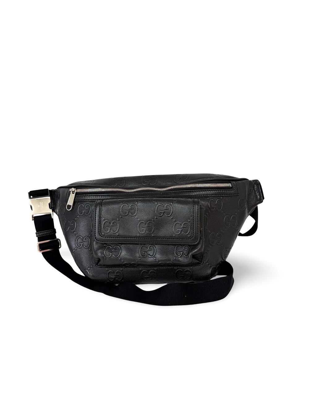 Gucci Gg Embossed Belt Bag Black #363961G51B